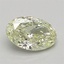 0.56 Ct. Light Greenish Yellow Oval Lab Grown Diamond