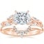 14K Rose Gold Secret Garden Diamond Ring (1/2 ct. tw.) with Lunette Diamond Ring