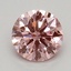 0.59 Ct. Fancy Vivid Pink Round Lab Grown Diamond