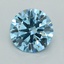 1.01 Ct. Fancy Vivid  Blue Round Lab Grown Diamond