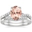 18KW Morganite Chamise Diamond Bridal Set, smalltop view