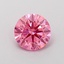 0.51 Ct. Fancy Vivid Pink Round Lab Grown Diamond