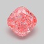 1.02 Ct. Fancy Vivid Pink Cushion Lab Grown Diamond