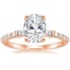 14K Rose Gold Regency Diamond Ring (1/4 ct. tw.), smalltop view