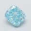 1.89 Ct. Fancy Vivid  Blue Cushion Lab Grown Diamond