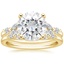 18KY Moissanite Verbena Diamond Bridal Set (1/4 ct. tw.), smalltop view