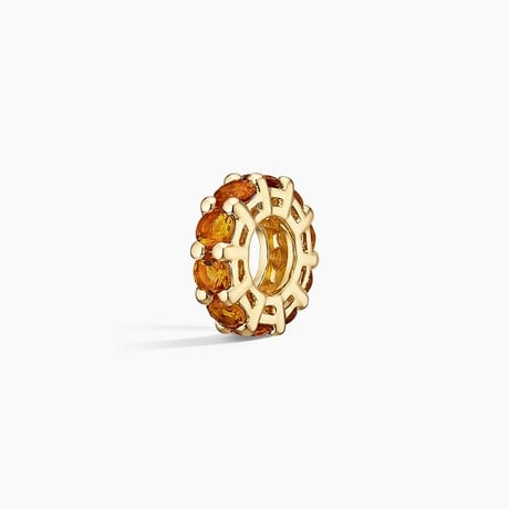 Citrine Rondelle Charm
