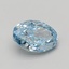4.04 Ct. Fancy Vivid Blue Oval Lab Grown Diamond