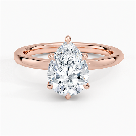 14K Rose Gold Audrey Perfect Fit Hidden Halo 2mm Diamond Ring