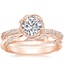 14K Rose Gold Cordoba Diamond Ring with Cosima Diamond Ring