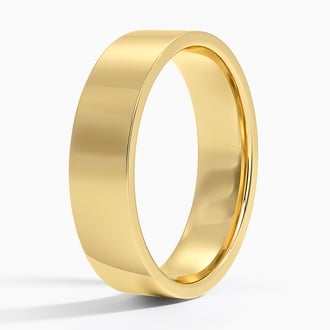 Low Profile Flat Wedding Band