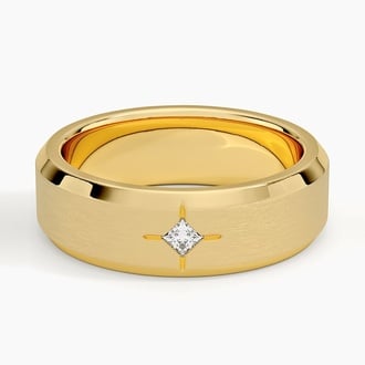 Princess Cut Diamond Men's Ring - Caspian - Brilliant Earth