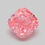 1.06 Ct. Fancy Vivid Pink Cushion Lab Grown Diamond