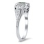 The Brienne  Ring, smalltop view on a hand
