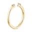 18K Yellow Gold Wren Diamond Open Ring, smallside view