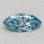 0.81 Ct. Fancy Vivid Blue Marquise Lab Grown Diamond