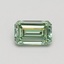 0.80 Ct. Fancy Intense Green Emerald Lab Grown Diamond