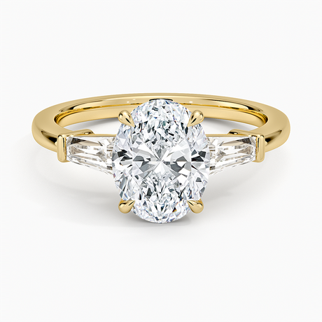 18K Yellow Gold Symphony Three Stone Diamond Ring (1/2 ct. tw.)