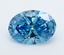 4.97 Ct. Fancy Vivid  Blue Oval Lab Grown Diamond
