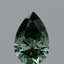 1.21 Ct. Fancy Vivid Green Pear Lab Grown Diamond