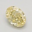 1.36 Ct. Fancy Intense Yellow Oval Lab Grown Diamond