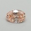 0.39 Ct. Fancy Intense Pink Oval Lab Grown Diamond