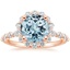 14K Rose Gold Marseille Halo Diamond Ring (1/2 ct. tw.), smalltop view
