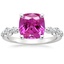 Platinum Bordeaux Diamond Ring, smalltop view