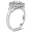 Geometric Double Halo Diamond Ring, smallview