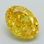 3.04 Ct. Fancy Vivid Yellow Oval Lab Grown Diamond