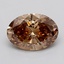 2.07 Ct. Fancy Light  Brown Oval Lab Grown Diamond