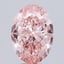 7.06 Ct. Fancy Vivid  Pink Oval Lab Grown Diamond