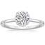 18K White Gold Devon Ring, smalltop view
