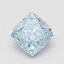 1.07 Ct. Fancy Vivid Blue Cushion Lab Grown Diamond