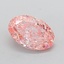 1.55 Ct. Fancy Vivid  Pink Oval Lab Grown Diamond