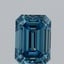0.99 Ct. Fancy Vivid Blue Emerald Lab Grown Diamond