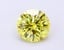 1.01 Ct. Fancy Vivid Yellow Round Lab Grown Diamond
