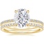 18K Yellow Gold Demi Diamond Ring with Luxe Ballad Diamond Ring