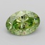 3.03 Ct. Fancy Vivid Green Oval Lab Grown Diamond
