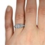 The Camdan Ring, smallzoomed in top view on a hand