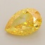 1.57 Ct. Fancy Vivid Yellow Pear Lab Grown Diamond