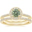 18K Yellow Gold Audra Diamond Ring with Ballad Eternity Diamond Ring (1/3 ct. tw.)