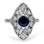 Art Deco Sapphire Vintage Ring