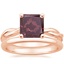 14K Rose Gold Twisted Vine Ring with 2mm Comfort Fit Wedding Ring