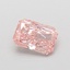 0.57 Ct. Fancy Vivid Pink Radiant Lab Grown Diamond