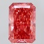 3.51 Ct. Fancy Vivid Orangy Pink Radiant Lab Grown Diamond