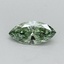 0.36 Ct. Fancy Vivid Green Marquise Lab Grown Diamond