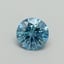 0.40 Ct. Fancy Vivid Blue Round Lab Grown Diamond