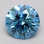 1.50 Ct. Fancy Vivid Blue Round Lab Grown Diamond