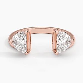 Half Moon Diamond Trio Stacking Ring (1 ct. tw.) in 14K Rose Gold